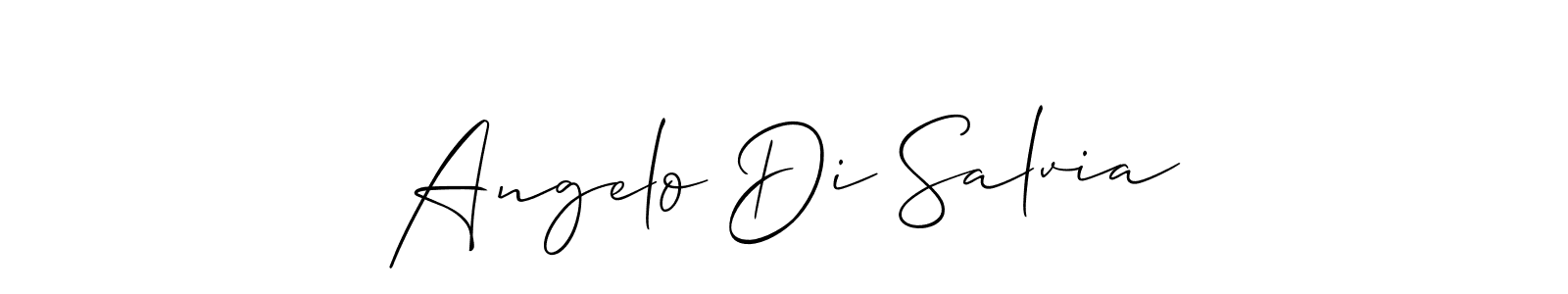 Make a beautiful signature design for name Angelo Di Salvia. With this signature (Allison_Script) style, you can create a handwritten signature for free. Angelo Di Salvia signature style 2 images and pictures png