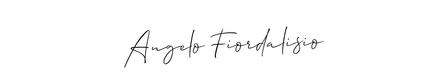 Use a signature maker to create a handwritten signature online. With this signature software, you can design (Allison_Script) your own signature for name Angelo Fiordalisio. Angelo Fiordalisio signature style 2 images and pictures png