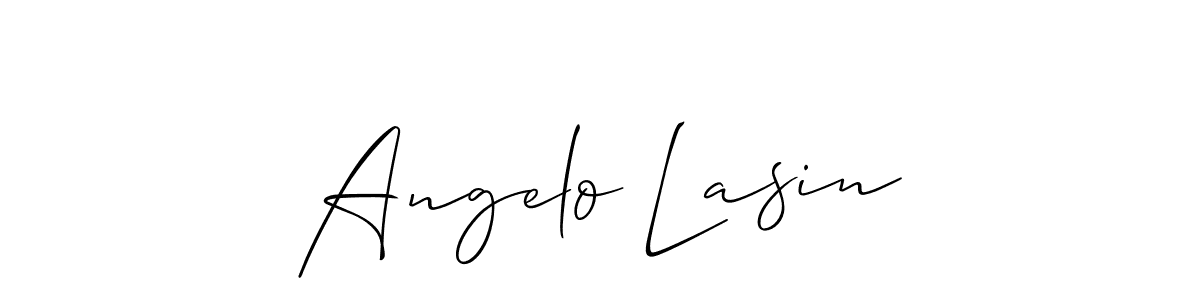 if you are searching for the best signature style for your name Angelo Lasin. so please give up your signature search. here we have designed multiple signature styles  using Allison_Script. Angelo Lasin signature style 2 images and pictures png