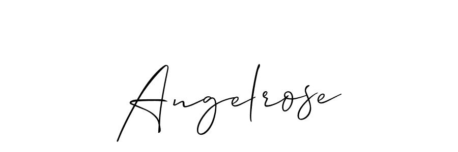 Also we have Angelrose name is the best signature style. Create professional handwritten signature collection using Allison_Script autograph style. Angelrose signature style 2 images and pictures png