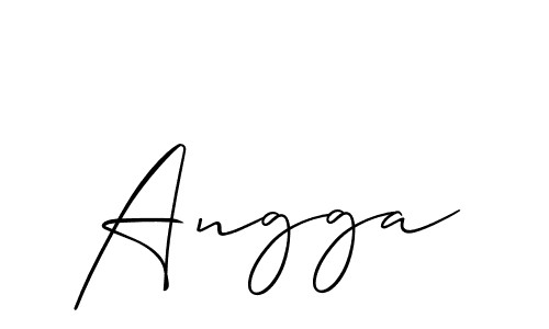 Similarly Allison_Script is the best handwritten signature design. Signature creator online .You can use it as an online autograph creator for name Angga. Angga signature style 2 images and pictures png