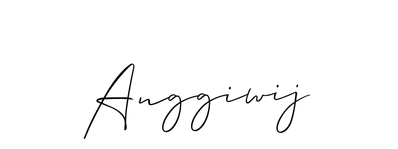Also we have Anggiwij name is the best signature style. Create professional handwritten signature collection using Allison_Script autograph style. Anggiwij signature style 2 images and pictures png