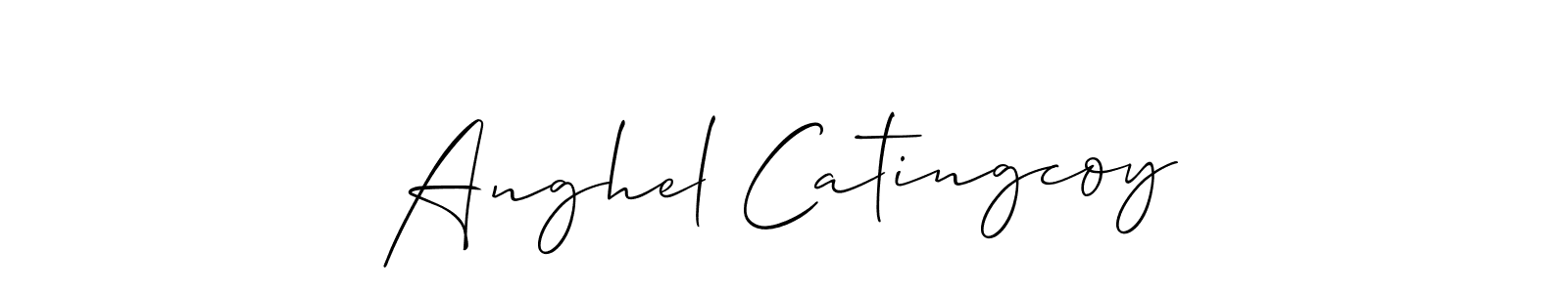 Once you've used our free online signature maker to create your best signature Allison_Script style, it's time to enjoy all of the benefits that Anghel Catingcoy name signing documents. Anghel Catingcoy signature style 2 images and pictures png