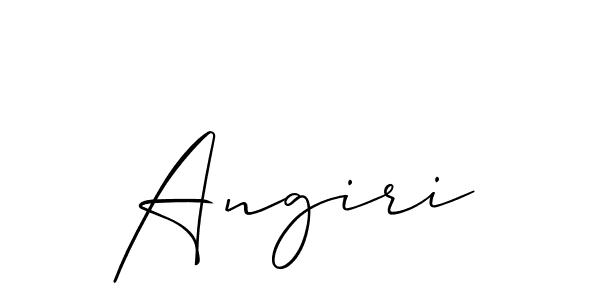 Make a beautiful signature design for name Angiri. Use this online signature maker to create a handwritten signature for free. Angiri signature style 2 images and pictures png