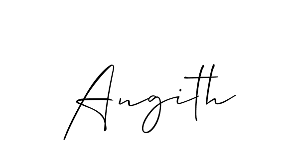 Allison_Script is a professional signature style that is perfect for those who want to add a touch of class to their signature. It is also a great choice for those who want to make their signature more unique. Get Angith name to fancy signature for free. Angith signature style 2 images and pictures png