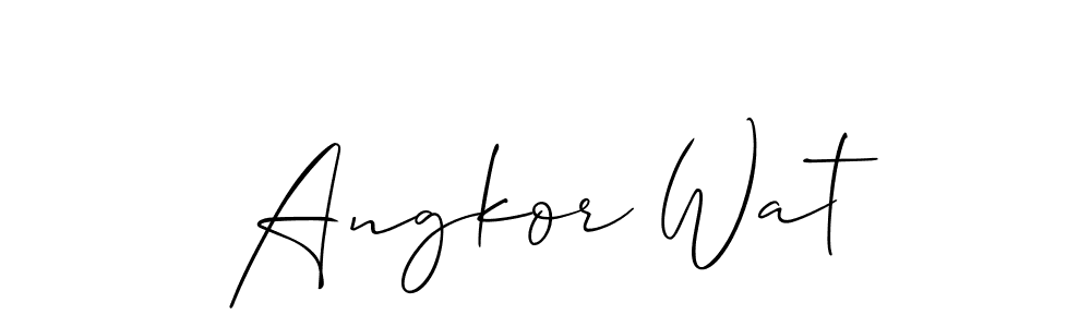 Angkor Wat stylish signature style. Best Handwritten Sign (Allison_Script) for my name. Handwritten Signature Collection Ideas for my name Angkor Wat. Angkor Wat signature style 2 images and pictures png