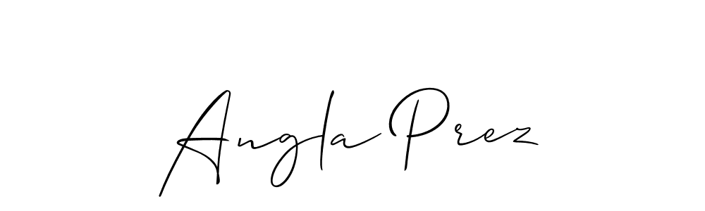 You should practise on your own different ways (Allison_Script) to write your name (Angla Prez) in signature. don't let someone else do it for you. Angla Prez signature style 2 images and pictures png