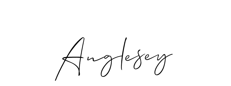How to make Anglesey signature? Allison_Script is a professional autograph style. Create handwritten signature for Anglesey name. Anglesey signature style 2 images and pictures png