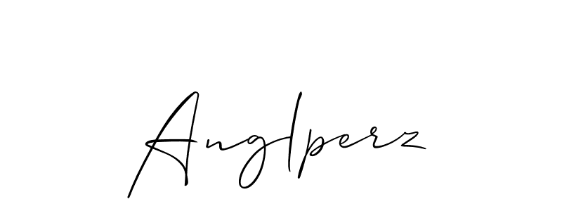 Make a beautiful signature design for name Anglperz. With this signature (Allison_Script) style, you can create a handwritten signature for free. Anglperz signature style 2 images and pictures png