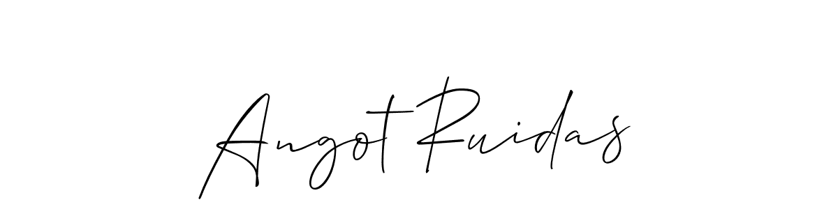 Make a beautiful signature design for name Angot Ruidas. Use this online signature maker to create a handwritten signature for free. Angot Ruidas signature style 2 images and pictures png