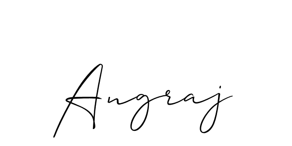 Also we have Angraj name is the best signature style. Create professional handwritten signature collection using Allison_Script autograph style. Angraj signature style 2 images and pictures png