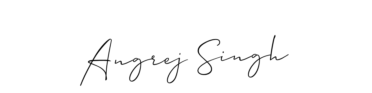 Angrej Singh stylish signature style. Best Handwritten Sign (Allison_Script) for my name. Handwritten Signature Collection Ideas for my name Angrej Singh. Angrej Singh signature style 2 images and pictures png
