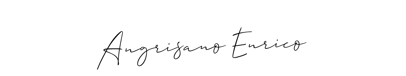 Allison_Script is a professional signature style that is perfect for those who want to add a touch of class to their signature. It is also a great choice for those who want to make their signature more unique. Get Angrisano Enrico name to fancy signature for free. Angrisano Enrico signature style 2 images and pictures png