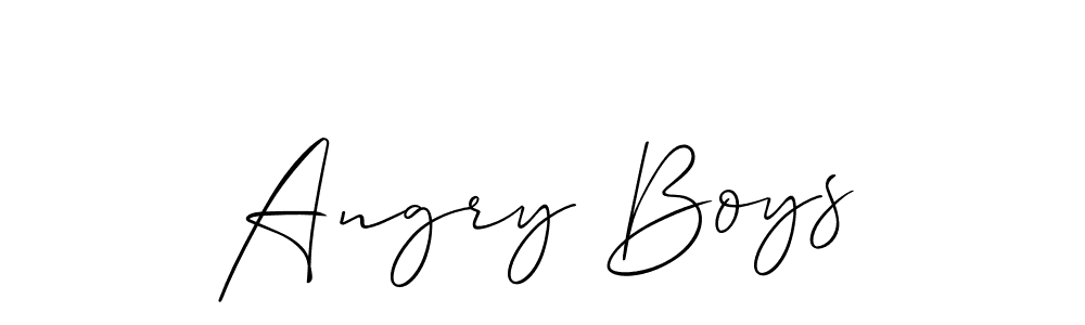 Angry Boys stylish signature style. Best Handwritten Sign (Allison_Script) for my name. Handwritten Signature Collection Ideas for my name Angry Boys. Angry Boys signature style 2 images and pictures png