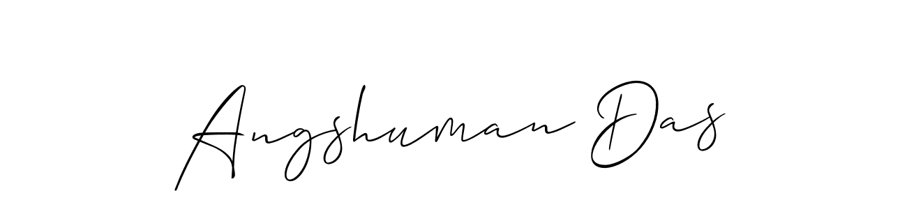 You should practise on your own different ways (Allison_Script) to write your name (Angshuman Das) in signature. don't let someone else do it for you. Angshuman Das signature style 2 images and pictures png