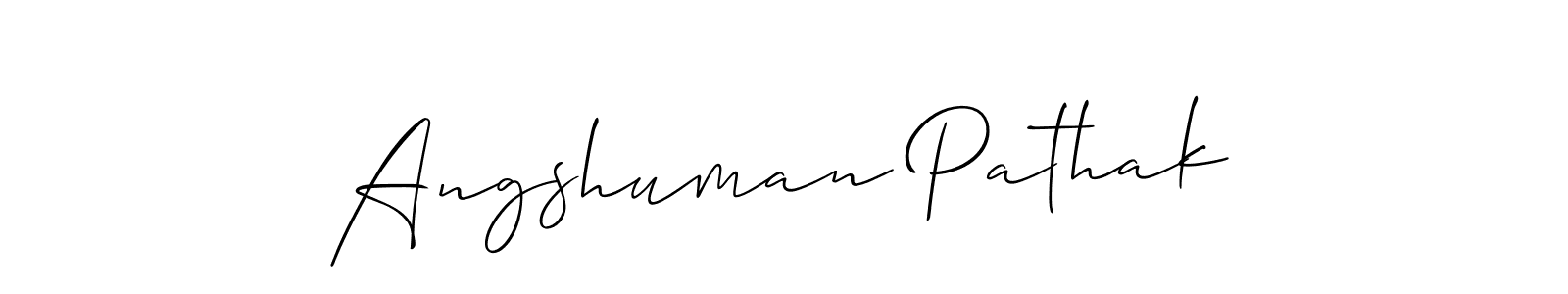 How to make Angshuman Pathak name signature. Use Allison_Script style for creating short signs online. This is the latest handwritten sign. Angshuman Pathak signature style 2 images and pictures png