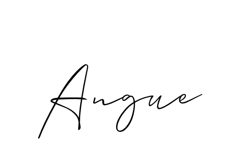 Make a beautiful signature design for name Angue. With this signature (Allison_Script) style, you can create a handwritten signature for free. Angue signature style 2 images and pictures png