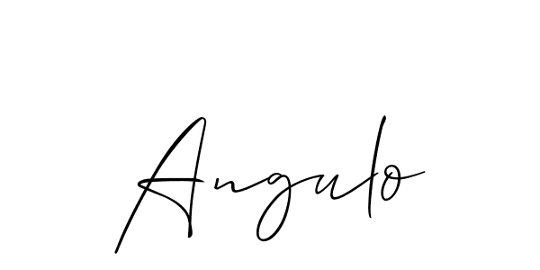 Allison_Script is a professional signature style that is perfect for those who want to add a touch of class to their signature. It is also a great choice for those who want to make their signature more unique. Get Angulo name to fancy signature for free. Angulo signature style 2 images and pictures png
