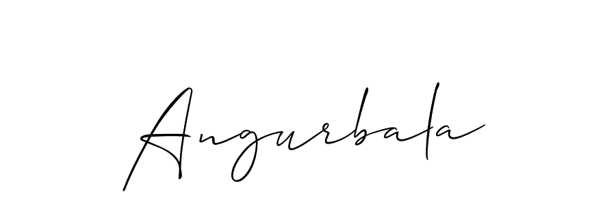 Allison_Script is a professional signature style that is perfect for those who want to add a touch of class to their signature. It is also a great choice for those who want to make their signature more unique. Get Angurbala name to fancy signature for free. Angurbala signature style 2 images and pictures png