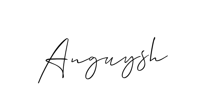 Make a beautiful signature design for name Anguysh. With this signature (Allison_Script) style, you can create a handwritten signature for free. Anguysh signature style 2 images and pictures png