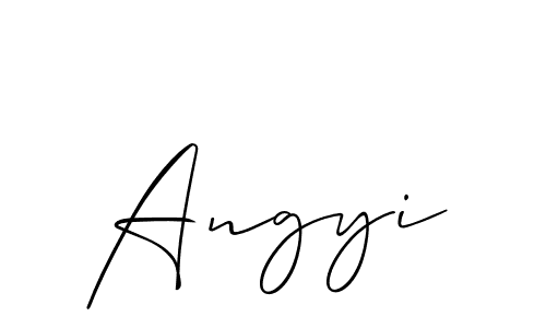 Similarly Allison_Script is the best handwritten signature design. Signature creator online .You can use it as an online autograph creator for name Angyi. Angyi signature style 2 images and pictures png