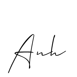 Use a signature maker to create a handwritten signature online. With this signature software, you can design (Allison_Script) your own signature for name Anh. Anh signature style 2 images and pictures png