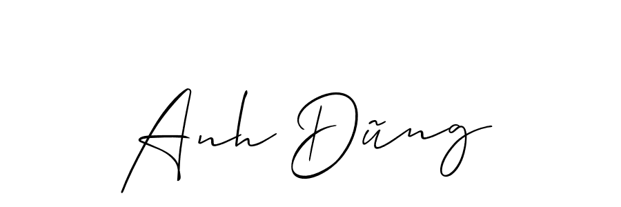 if you are searching for the best signature style for your name Anh Dũng. so please give up your signature search. here we have designed multiple signature styles  using Allison_Script. Anh Dũng signature style 2 images and pictures png