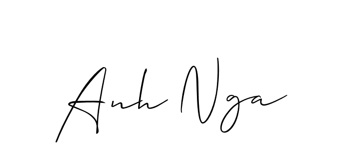 You can use this online signature creator to create a handwritten signature for the name Anh Nga. This is the best online autograph maker. Anh Nga signature style 2 images and pictures png