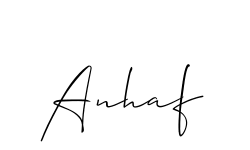 Best and Professional Signature Style for Anhaf. Allison_Script Best Signature Style Collection. Anhaf signature style 2 images and pictures png