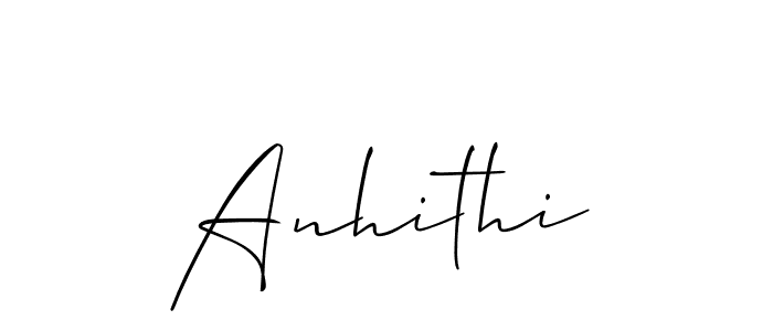 Design your own signature with our free online signature maker. With this signature software, you can create a handwritten (Allison_Script) signature for name Anhithi. Anhithi signature style 2 images and pictures png