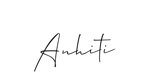 if you are searching for the best signature style for your name Anhiti. so please give up your signature search. here we have designed multiple signature styles  using Allison_Script. Anhiti signature style 2 images and pictures png