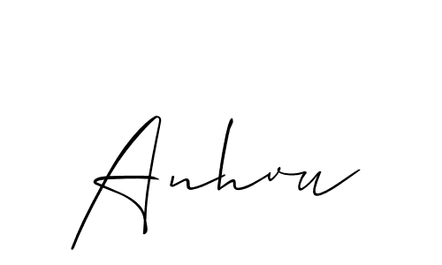 This is the best signature style for the Anhvu name. Also you like these signature font (Allison_Script). Mix name signature. Anhvu signature style 2 images and pictures png
