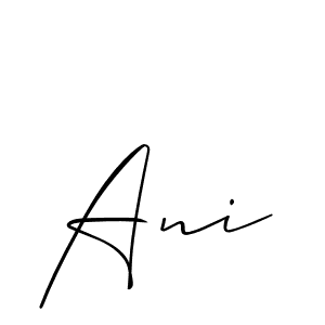 How to make Ani signature? Allison_Script is a professional autograph style. Create handwritten signature for Ani name. Ani signature style 2 images and pictures png