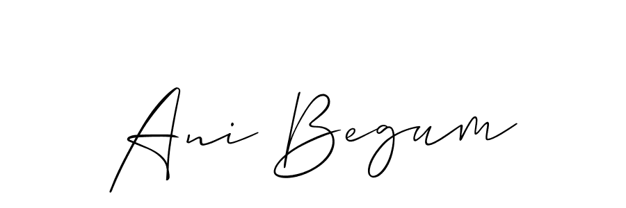 Make a beautiful signature design for name Ani Begum. Use this online signature maker to create a handwritten signature for free. Ani Begum signature style 2 images and pictures png