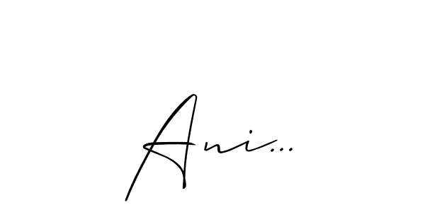 How to make Ani... signature? Allison_Script is a professional autograph style. Create handwritten signature for Ani... name. Ani... signature style 2 images and pictures png