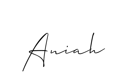 How to Draw Aniah signature style? Allison_Script is a latest design signature styles for name Aniah. Aniah signature style 2 images and pictures png