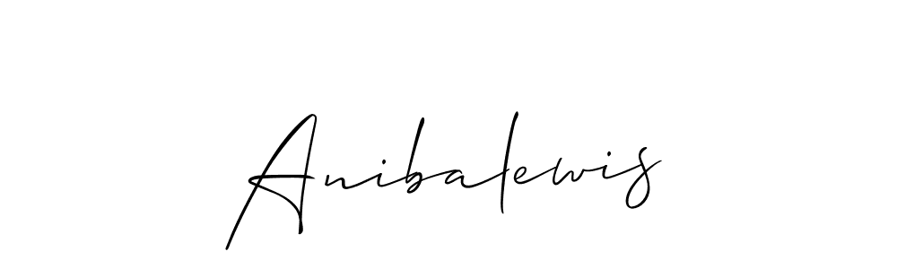 Make a beautiful signature design for name Anibalewis. With this signature (Allison_Script) style, you can create a handwritten signature for free. Anibalewis signature style 2 images and pictures png