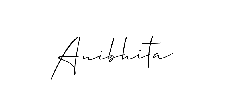 if you are searching for the best signature style for your name Anibhita. so please give up your signature search. here we have designed multiple signature styles  using Allison_Script. Anibhita signature style 2 images and pictures png