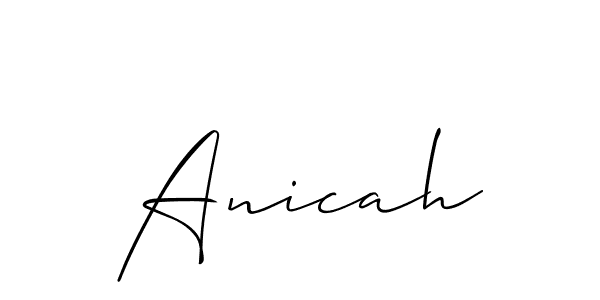 Make a beautiful signature design for name Anicah. Use this online signature maker to create a handwritten signature for free. Anicah signature style 2 images and pictures png