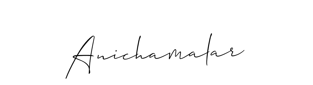 How to Draw Anichamalar signature style? Allison_Script is a latest design signature styles for name Anichamalar. Anichamalar signature style 2 images and pictures png