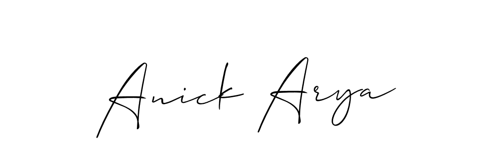 Here are the top 10 professional signature styles for the name Anick Arya. These are the best autograph styles you can use for your name. Anick Arya signature style 2 images and pictures png