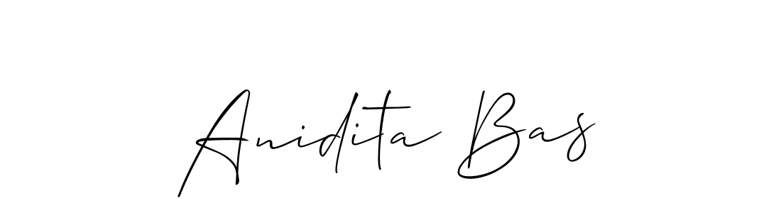 Also we have Anidita Bas name is the best signature style. Create professional handwritten signature collection using Allison_Script autograph style. Anidita Bas signature style 2 images and pictures png