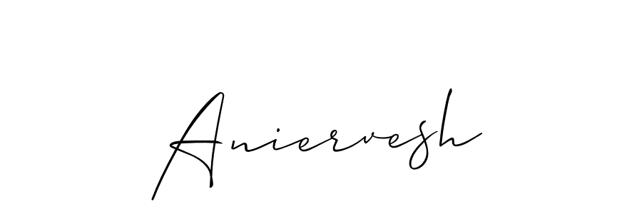 Create a beautiful signature design for name Aniervesh. With this signature (Allison_Script) fonts, you can make a handwritten signature for free. Aniervesh signature style 2 images and pictures png