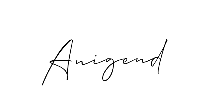 Once you've used our free online signature maker to create your best signature Allison_Script style, it's time to enjoy all of the benefits that Anigend name signing documents. Anigend signature style 2 images and pictures png