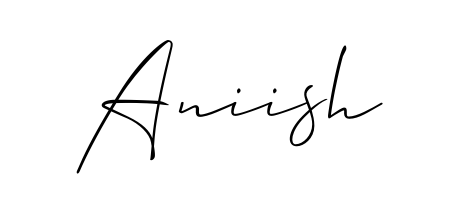 An effortless, minimalist signature concept for Aniish using Allison_Script design. Clean lines that look great on any document. Aniish signature style 2 images and pictures png