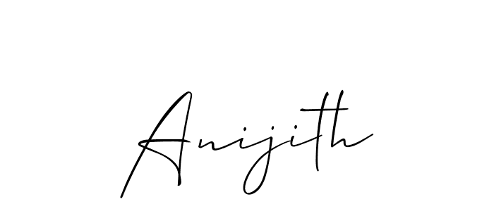 You should practise on your own different ways (Allison_Script) to write your name (Anijith) in signature. don't let someone else do it for you. Anijith signature style 2 images and pictures png