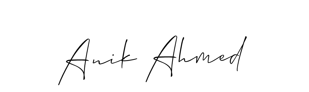 This is the best signature style for the Anik Ahmed name. Also you like these signature font (Allison_Script). Mix name signature. Anik Ahmed signature style 2 images and pictures png