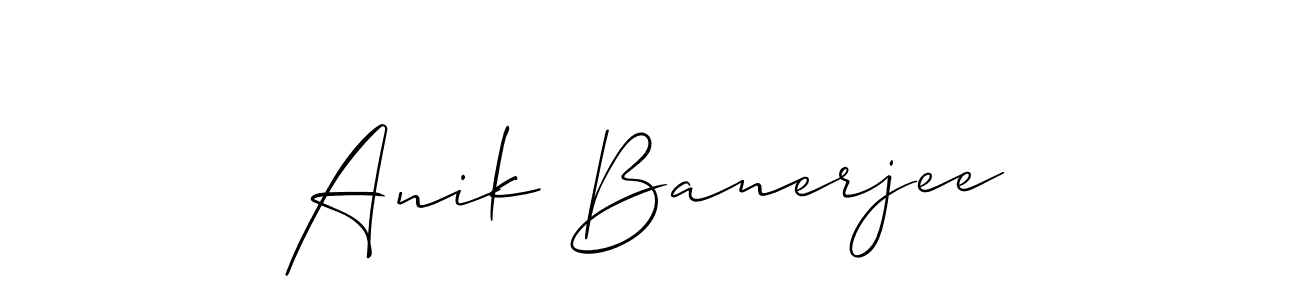 It looks lik you need a new signature style for name Anik Banerjee. Design unique handwritten (Allison_Script) signature with our free signature maker in just a few clicks. Anik Banerjee signature style 2 images and pictures png