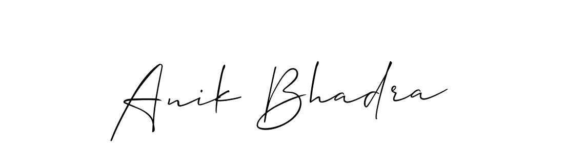 Once you've used our free online signature maker to create your best signature Allison_Script style, it's time to enjoy all of the benefits that Anik Bhadra name signing documents. Anik Bhadra signature style 2 images and pictures png