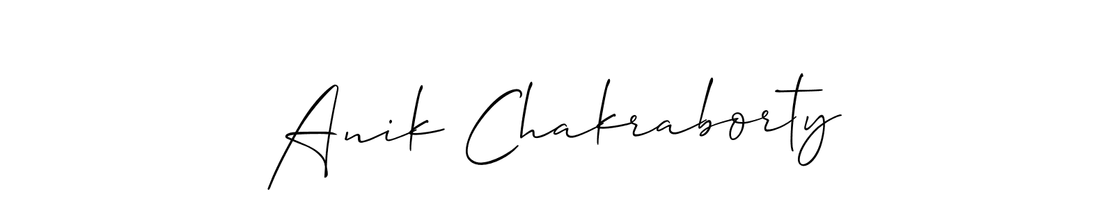 This is the best signature style for the Anik Chakraborty name. Also you like these signature font (Allison_Script). Mix name signature. Anik Chakraborty signature style 2 images and pictures png